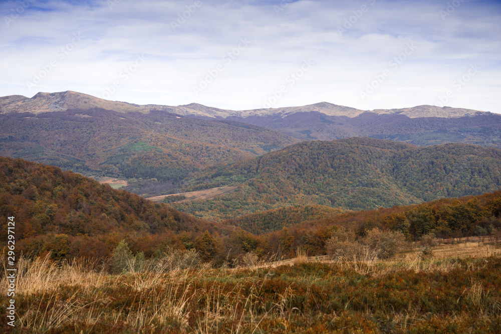 Autumn day in the Carpathian Mountains