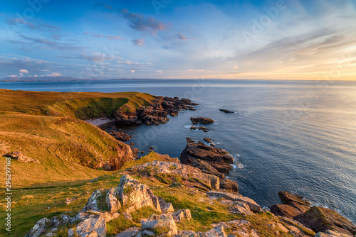 The view from the cliff tops at Stoer Head near Lochinver photo