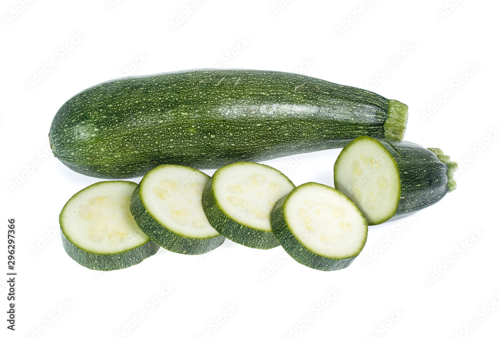 Fresh zucchini on white backgruond Fresh zucchini on white backgruond