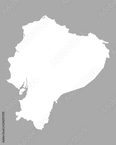 Karte von Ecuador