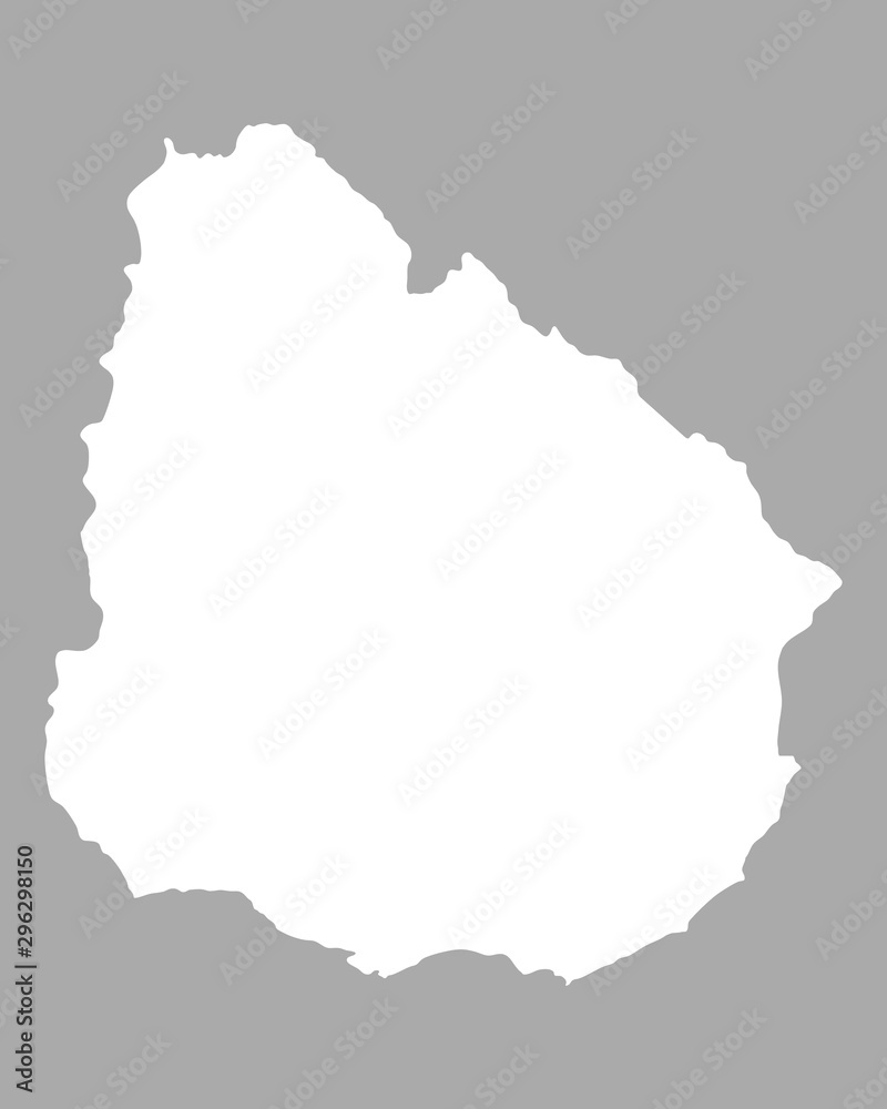 Fototapeta Mapa Urugwaju