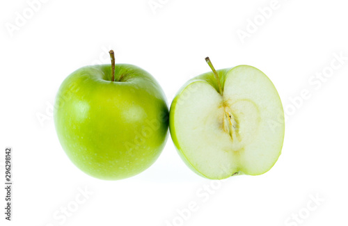 green apple isolated on white