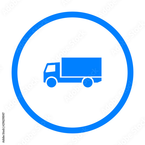 Lastkraftwagen und Kreis