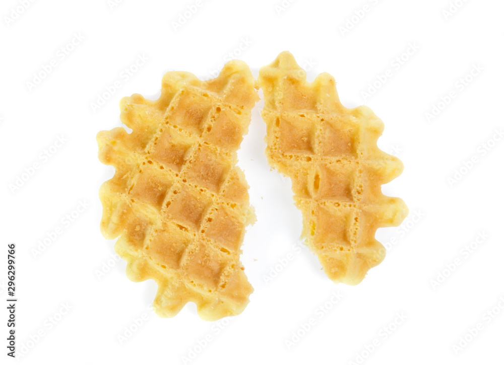 waffle isolated on white background waffle isolated on white background