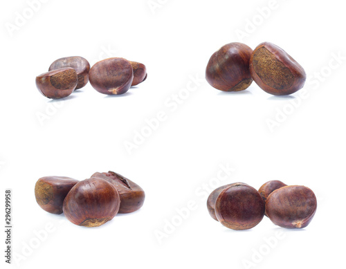 Wallpaper Mural Chestnuts  isolated on white background (set  mix   collection) Torontodigital.ca
