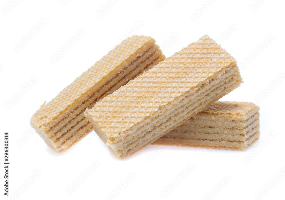 Wafers stick isolated on white background Wafers stick isolated on white background