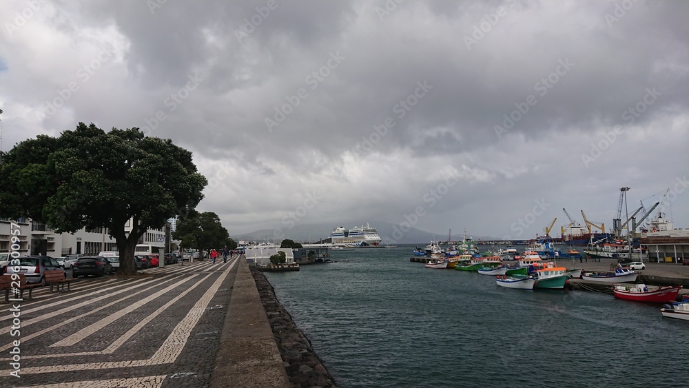 Hafen Ponta Delgada Azoren