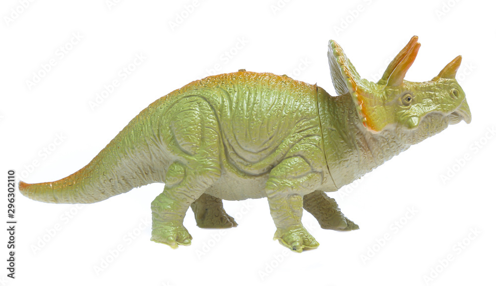 Obraz premium dinosaurs toys isolated on white background