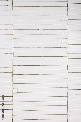 White wooden wall background