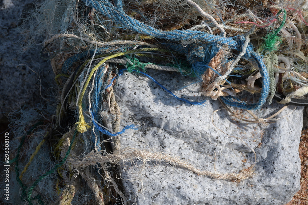 fishing nets and ropes