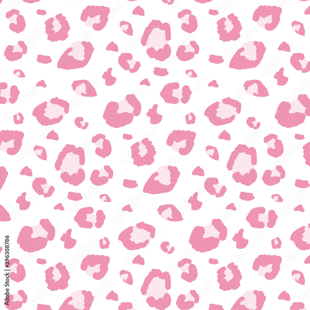 Leopard pink pattern. Vector design in pop art style. Leopard pink pattern. Vector design in pop art style.