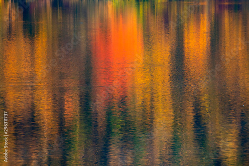 Colorful water reflection
