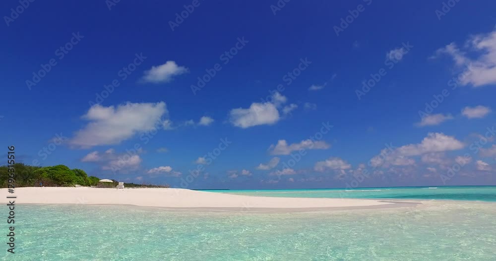 Tilt Down on a Beautiful White Sand Beach in Thailand Tilt Down on a Beautiful White Sand Beach in Thailand