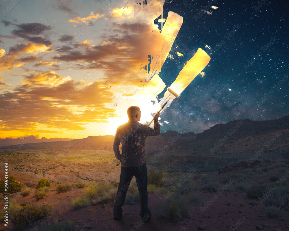Painting the Sky Stock Photo | Adobe Stock
