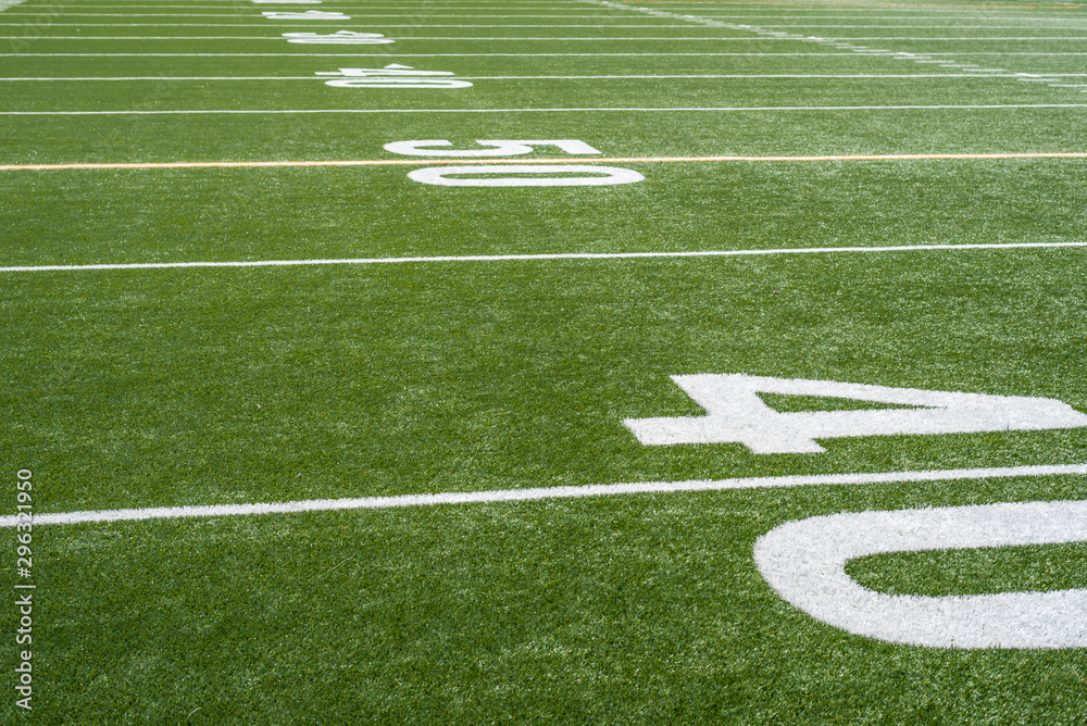 perspective view looking down football field perspective view looking down football field
