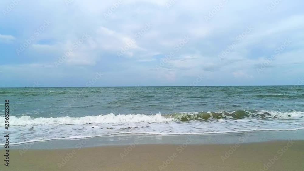 View of beach sea on sun light in the summer. View of beach sea on sun light in the summer.