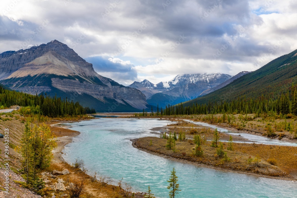 River Landscape Icefields Parkway River Landscape Icefields Parkway