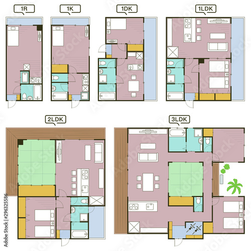 間取図とレイアウトの見本