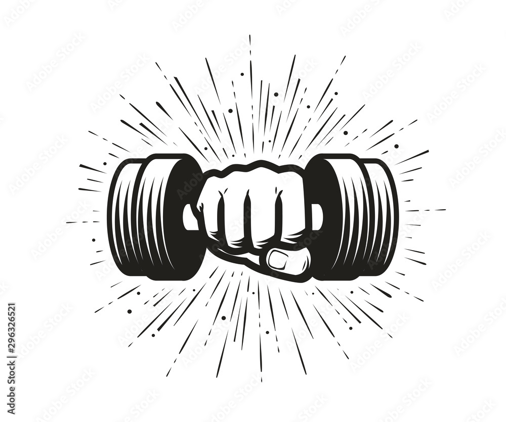 Vector Power Lifting Theme Emblems And Motivational Flyer Templates  Collection Made Using Dumbbells Kettle Bells Sport Equipment And  Bodybuilder Body Silhouettes Stock Illustration - Download Image Now -  iStock
