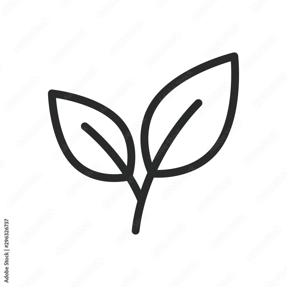 leaf icon vector design template leaf icon vector design template