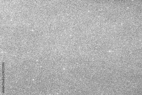 Gray silver glitter for texture or background.  Silver Seamless glitter sparkle pattern texture
