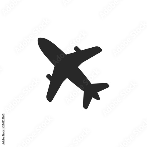Airplane icon vector symbol illustration EPS 10