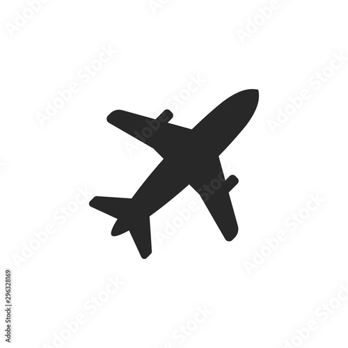 Airplane icon vector symbol illustration EPS 10