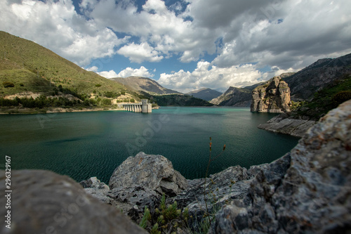 Water reservoir in Sierra Nevada, Spain