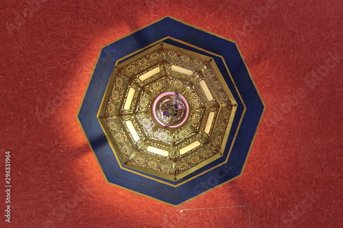 ornament on ceiling 