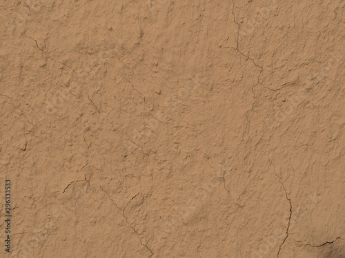 texture of a clay wall form a mud house
