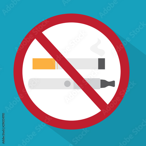 no smoking sign icon - vector illustration