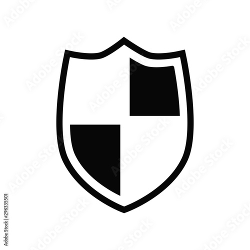 shield icon vector flat style collection