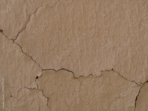 texture of a clay wall form a mud house