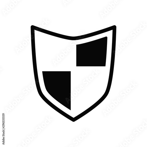 shield icon vector flat style collection