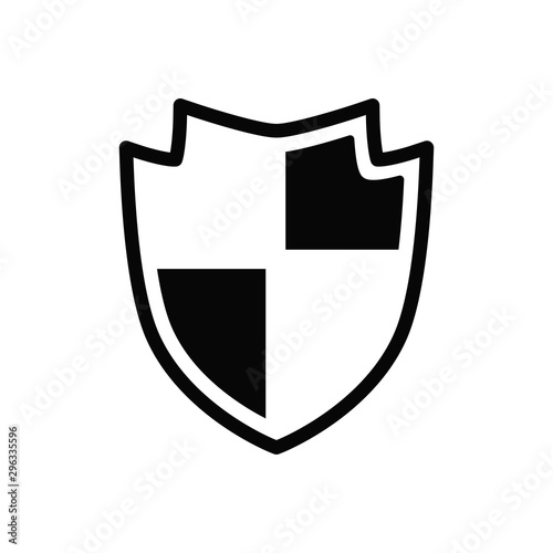 shield icon vector flat style collection