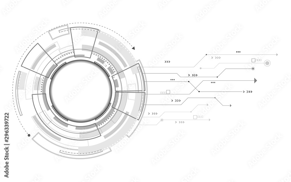 Hi-tech circle digital futuristic technology Hi-tech circle digital futuristic technology