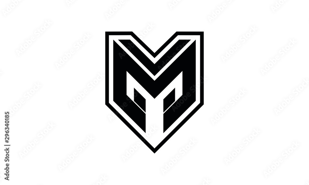 Abstract GM vector logo Abstract GM vector logo