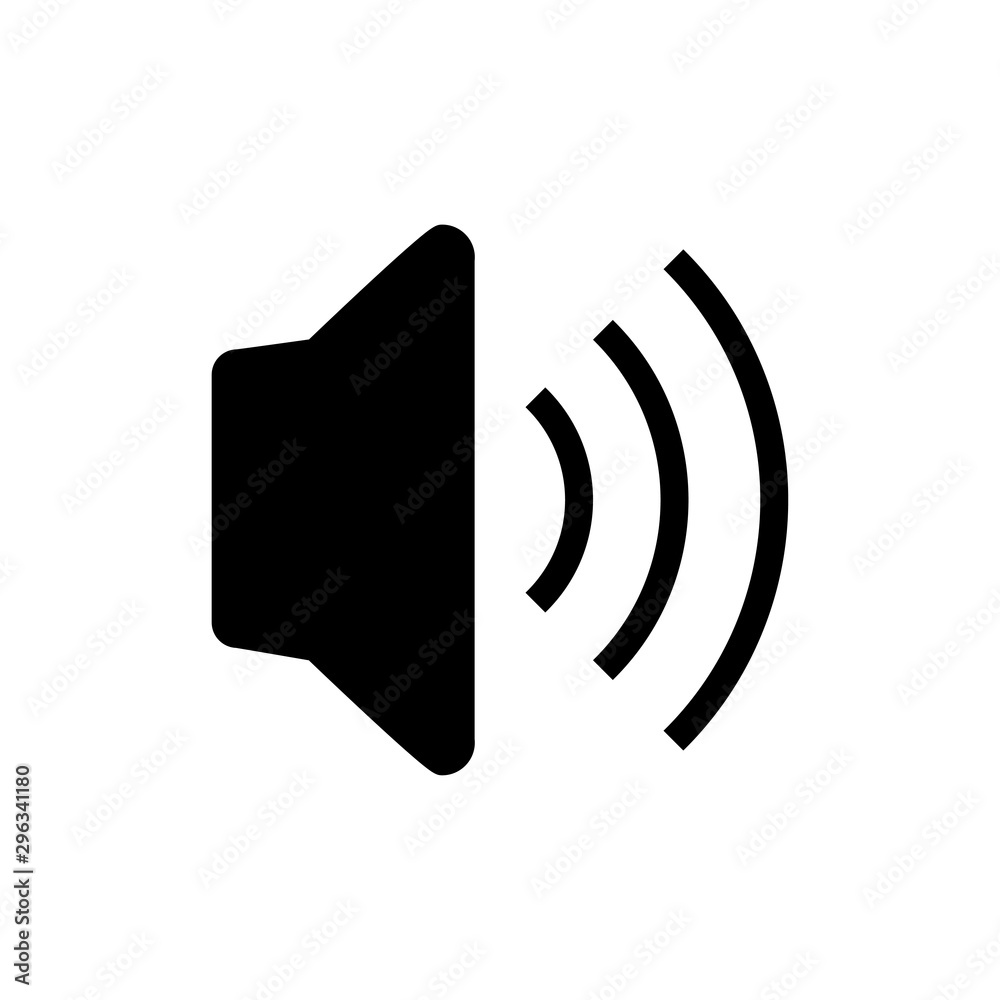speaker icon  trendy flat design