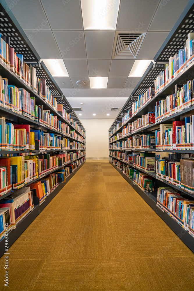 Interior of library