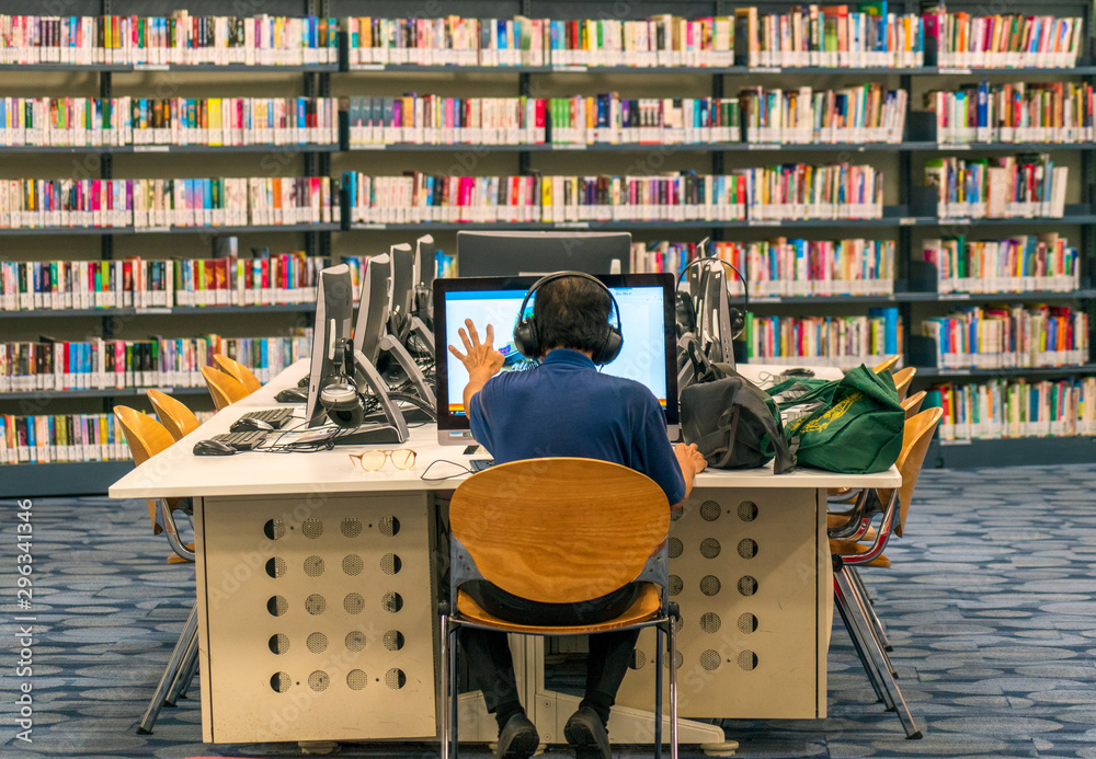 Interior of library
