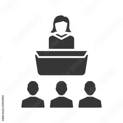 Business presentation icon