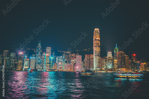 Canvas Print Hong Kong Victoria Harbor landscape