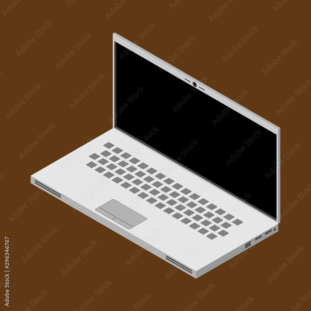 Vector illustration of a laptop. Logo is the icon of the netbook. Computer. Vector illustration of a laptop. Logo is the icon of the netbook. Computer.