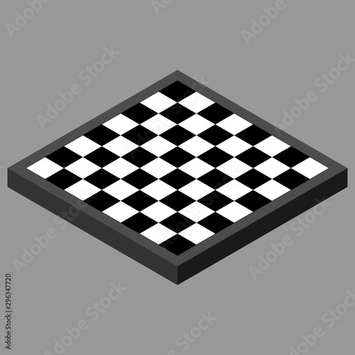 Vector illustration of a chessboard. Chessboard.