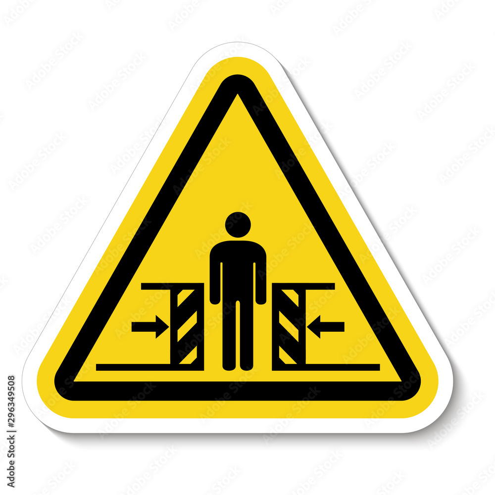 Body Crush Force From Two Sides Symbol Sign Isolate on White Background,Vector Illustration Body Crush Force From Two Sides Symbol Sign Isolate on White Background,Vector Illustration