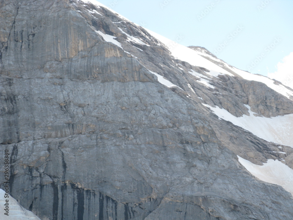 DOLOMITI - Passo Fedaia ai piedi della Marmolada DOLOMITI - Passo Fedaia ai piedi della Marmolada