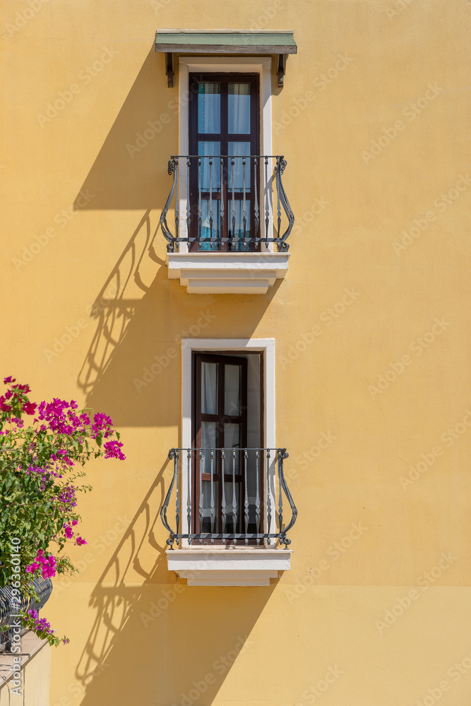 Obraz premium Decorative balcony of a house in Turkey