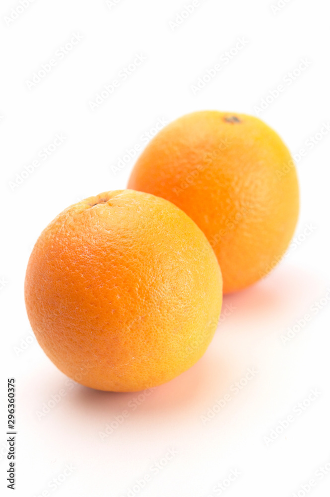 Fresh orange on white background,isolated Fresh orange on white background,isolated