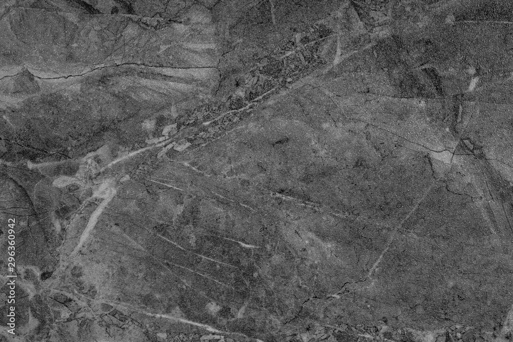 Fototapeta premium Stone tiles marble abstract pattern texture background, close up. Black and white