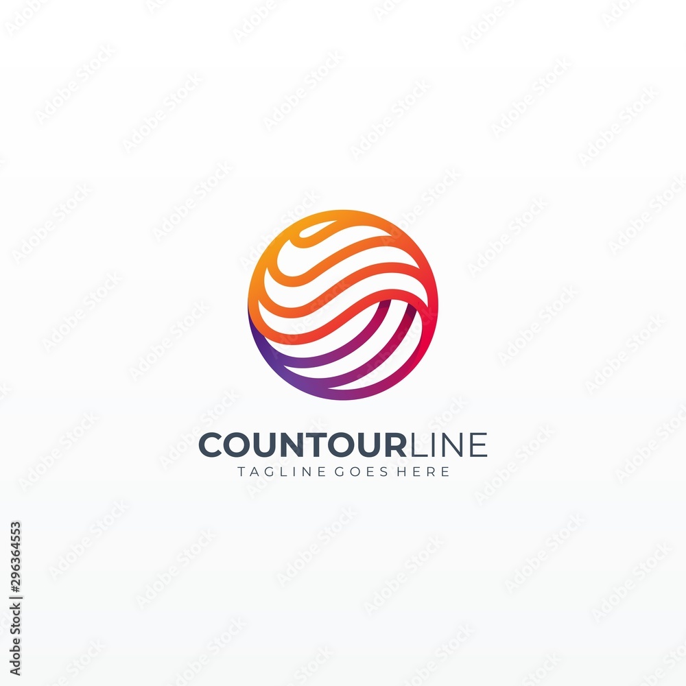 Dynamic Sphere Globe Line Art Icon Vector Template Dynamic Sphere Globe Line Art Icon Vector Template